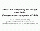 Energieeinsparungsgesetz - EnEG